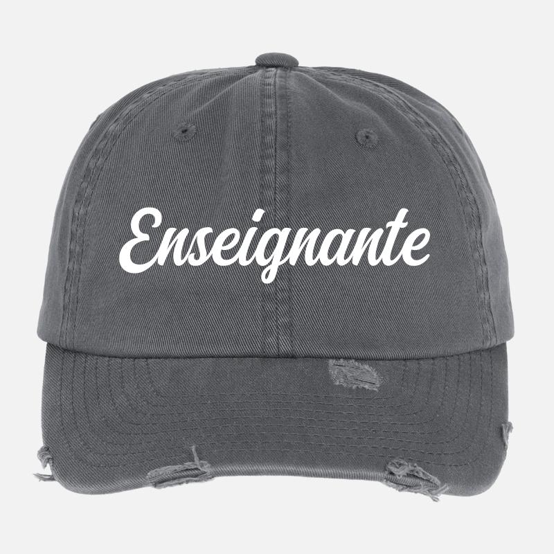 Bester Lehrer der Welt Schulbildung Flexfit Vintage Destroyed Cap