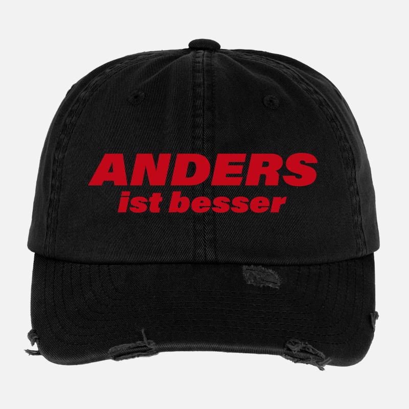ANDERS IST BESSER Flexfit Vintage Destroyed Cap