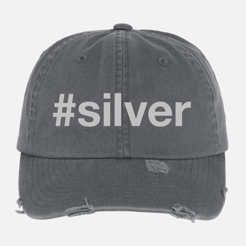 SØLV Hashtag Low Profile Destroyed Cap
