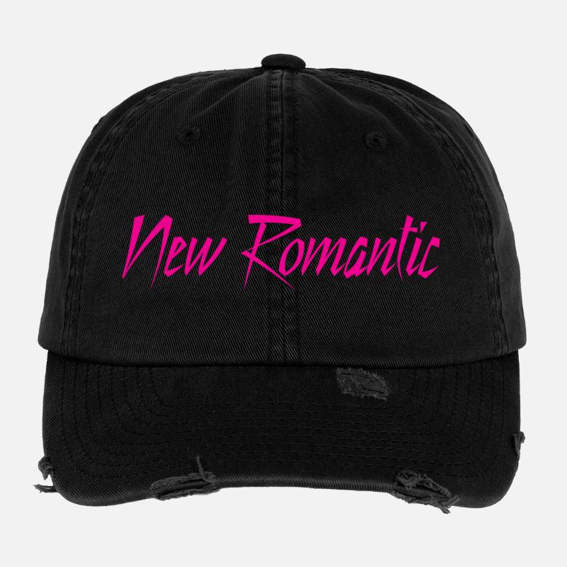 Nouveau Romantique Casquette vintage effet usé Flexfit