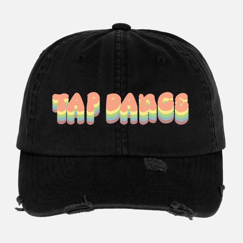 Tap Dance Rainbow Pastel Flexfit Vintage Destroyed Cap