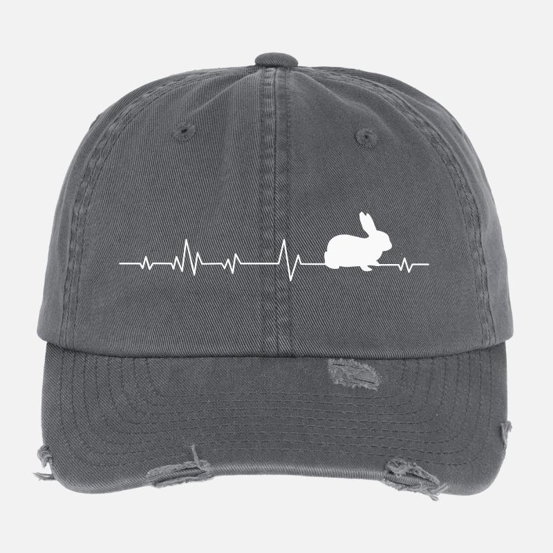 Hase Kaninchen Flexfit Vintage Destroyed Cap