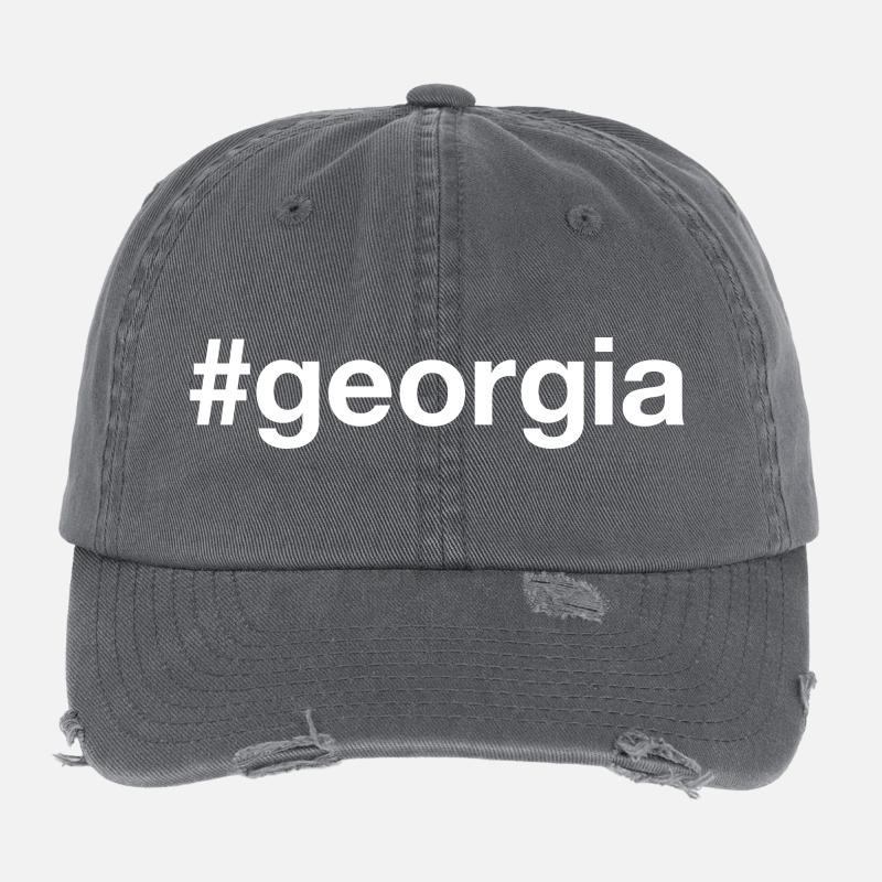 GEORGIA Hashtag Flexfit Vintage Destroyed Cap
