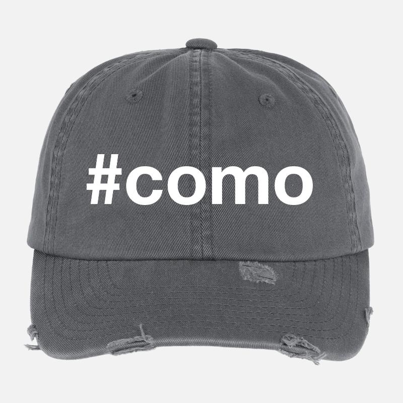 COMO Hashtag Casquette vintage effet usé Flexfit