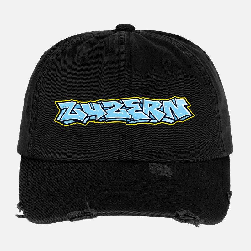 Lucerne Graffiti Flexfit Vintage Destroyed Cap