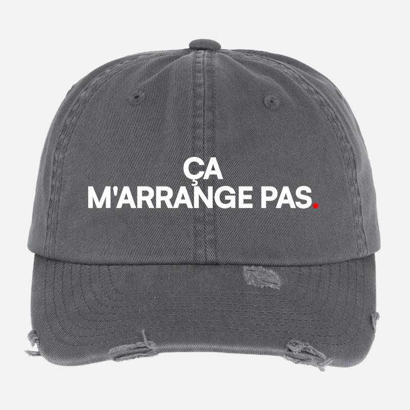 Ça m'arrange pas Casquette vintage effet usé Flexfit