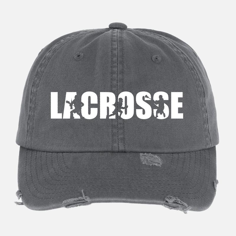 Lacrosse Spieler Flexfit Vintage Destroyed Cap
