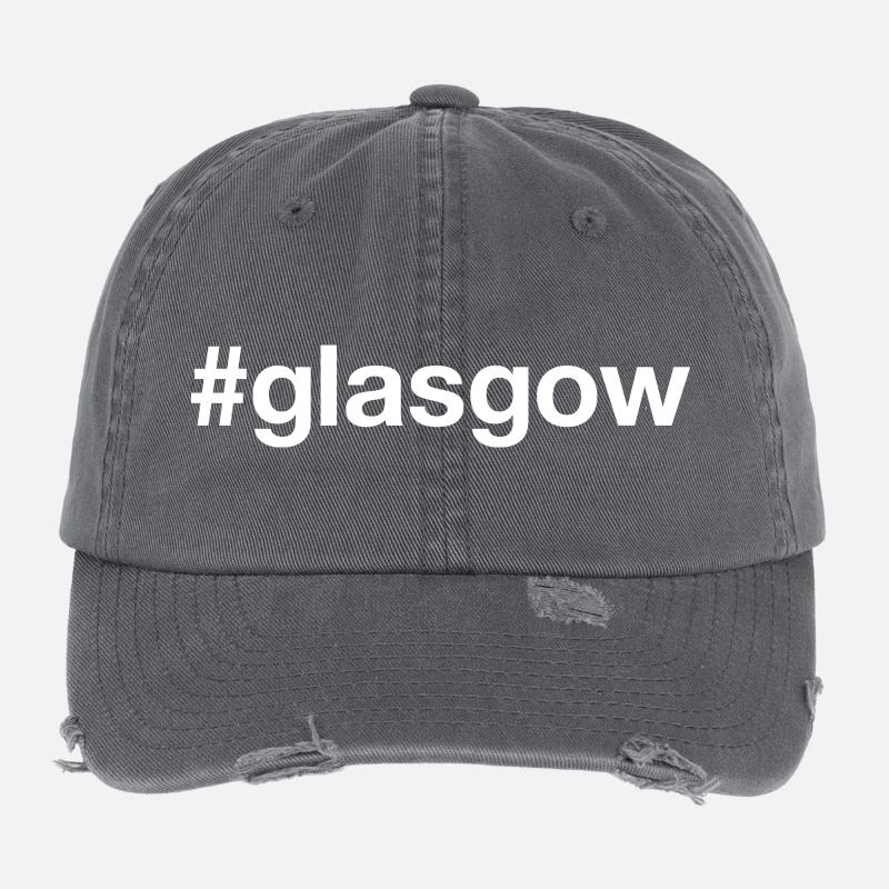 GLASGOW Hashtag Flexfit Vintage Destroyed Cap