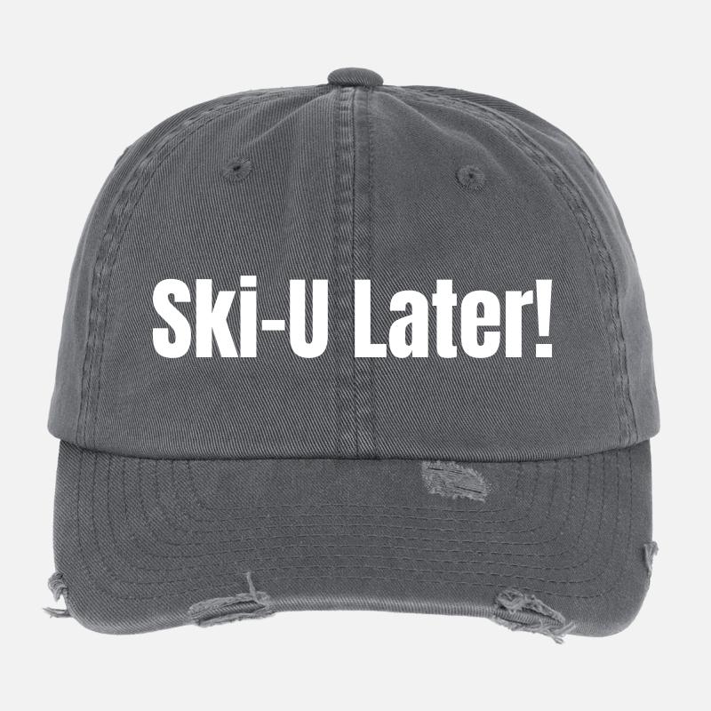 Ski U Plus Tard Casquette vintage effet usé Flexfit