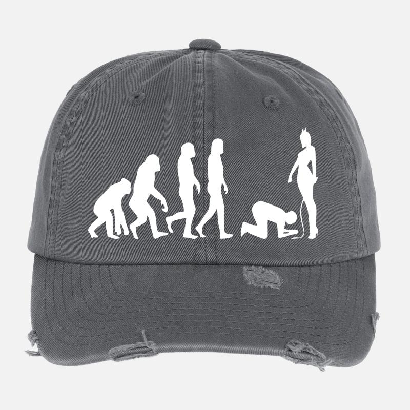 Evolution man Flexfit Vintage Destroyed Cap