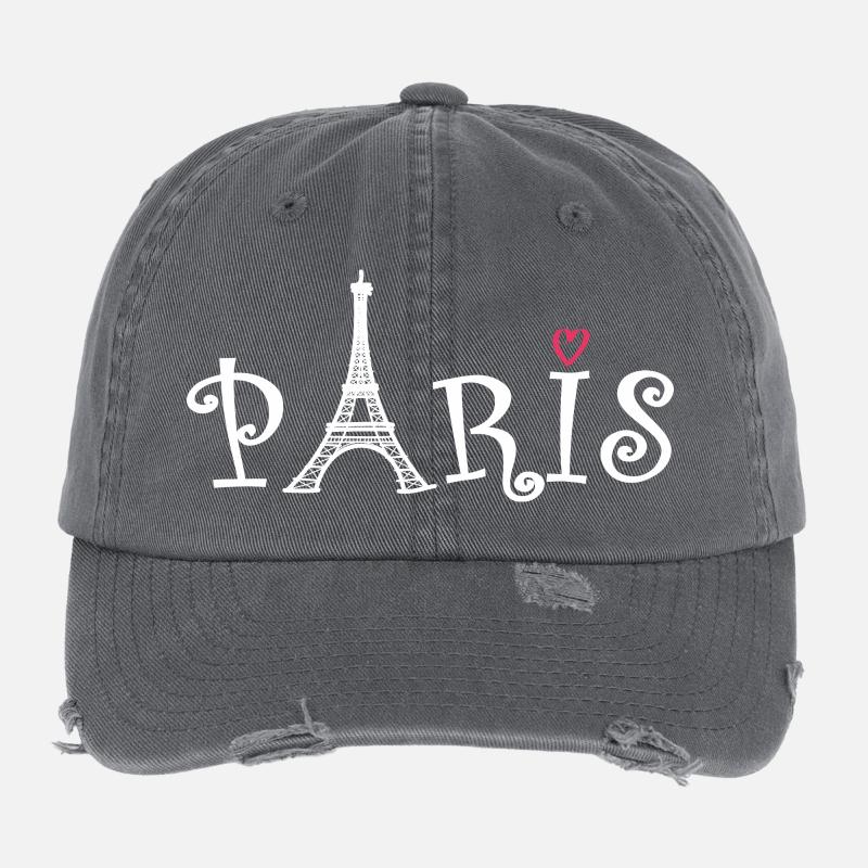 Paris (Paris) Flexfit Vintage Destroyed Cap
