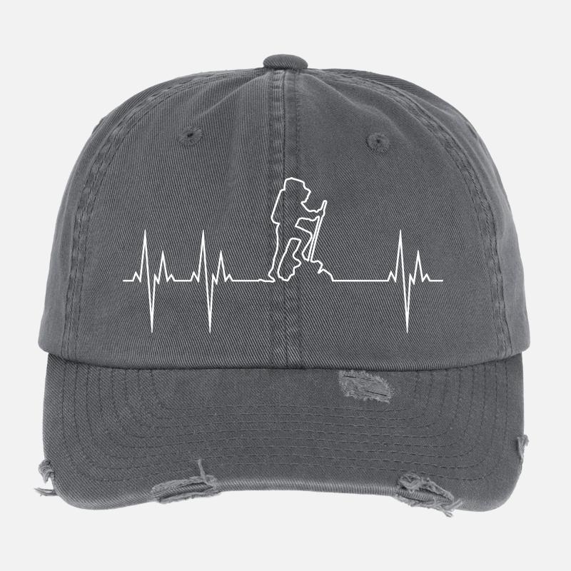 Wander-Elektrokardiogramm Flexfit Vintage Destroyed Cap