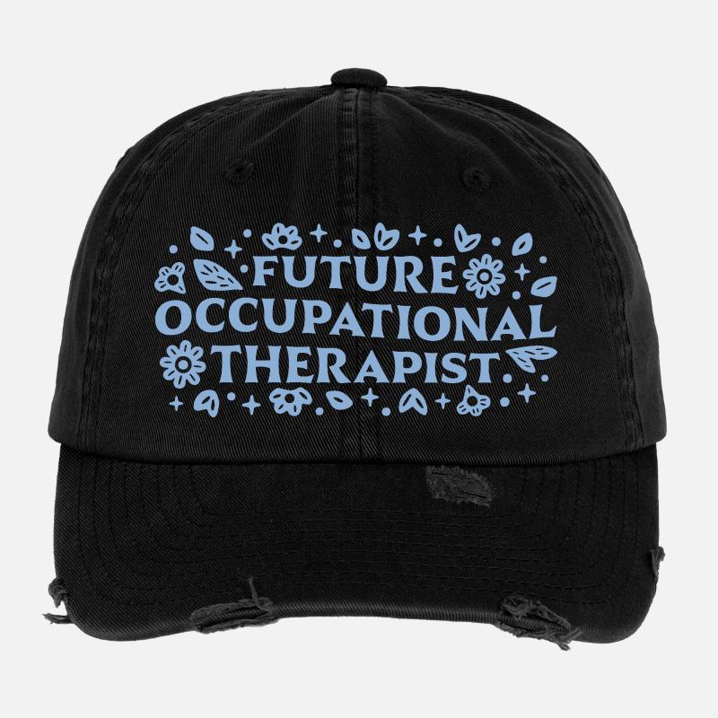 Future occupational therapist ot student aesthetic Flexfit Vintage Destroyed Cap