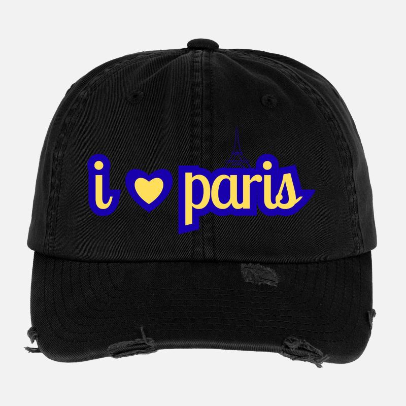 Ich liebe Paris Flexfit Vintage Destroyed Cap