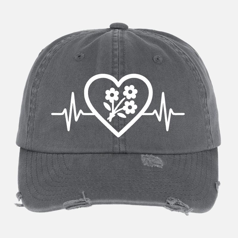 Cœur + Fleuriste – Super Fleuriste Casquette vintage effet usé Flexfit