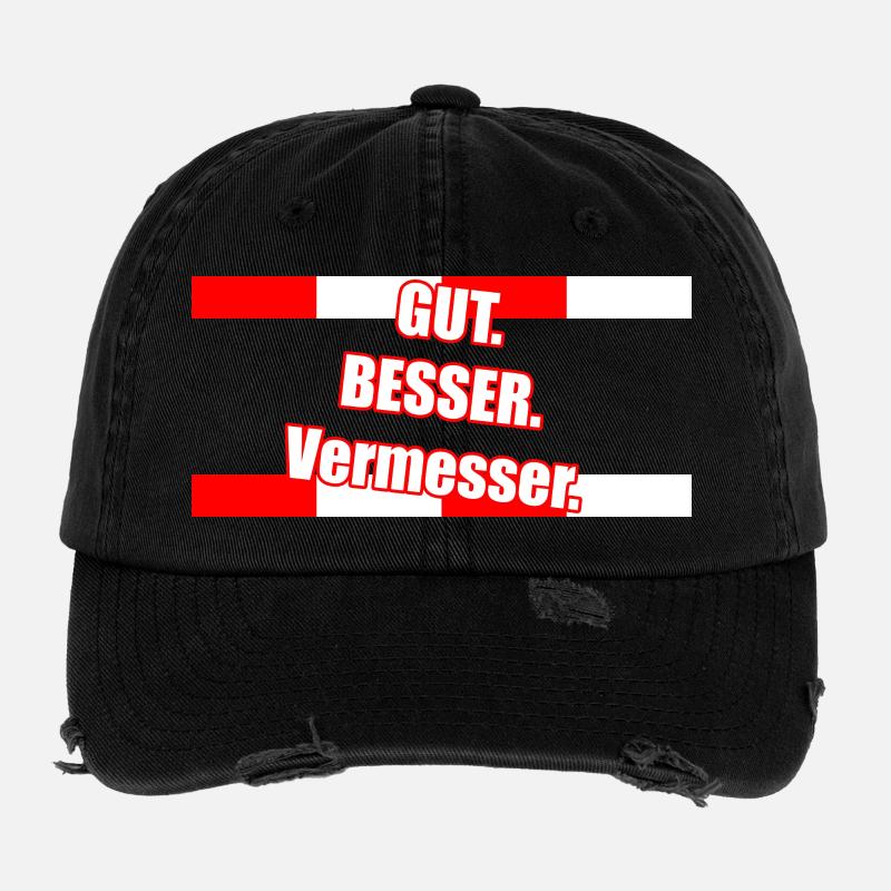 Gut Besser Vermesser Spruch Flexfit Vintage Destroyed Cap