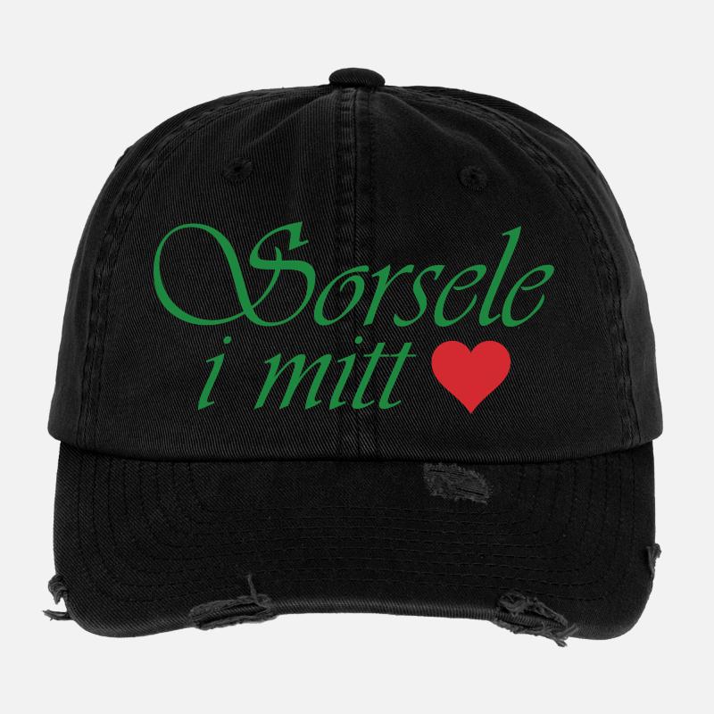 Sorsele dans mon cœur Casquette vintage effet usé Flexfit