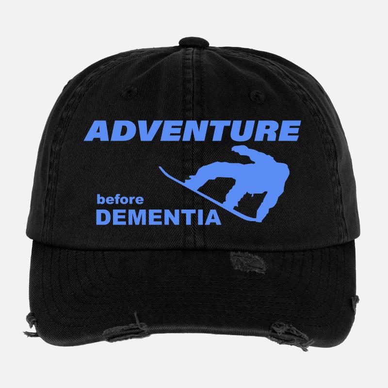 AVENTURE DE SNOWBOARD Casquette vintage effet usé Flexfit