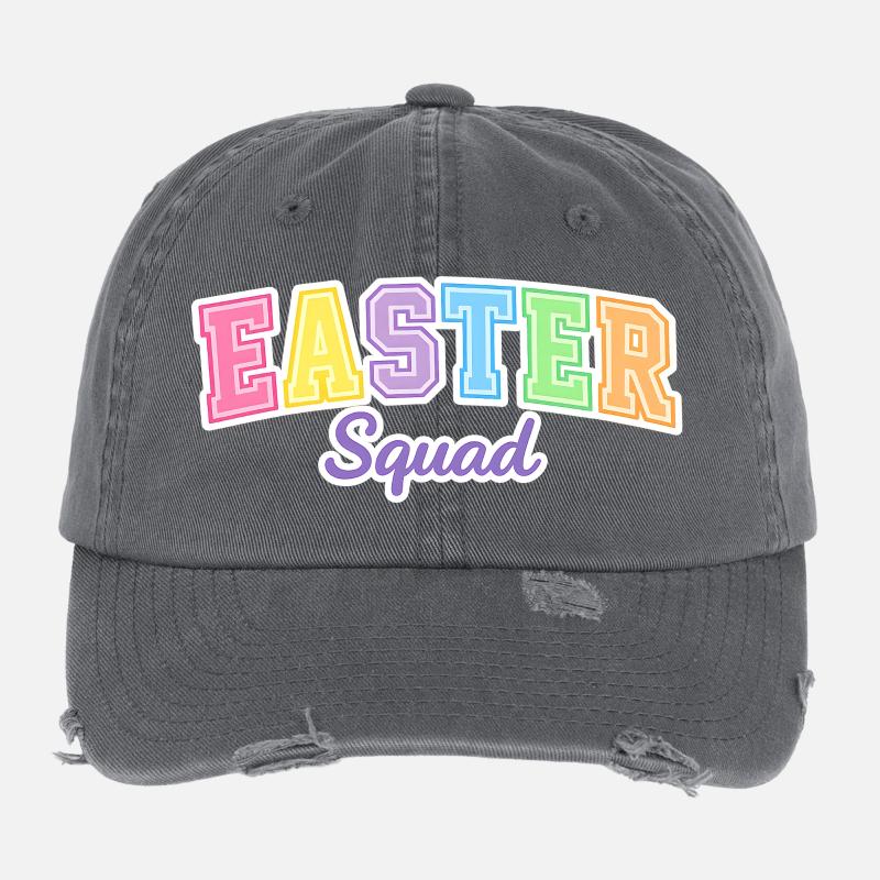 Chasse aux œufs de l’escouade de Pâques Casquette vintage effet usé Flexfit