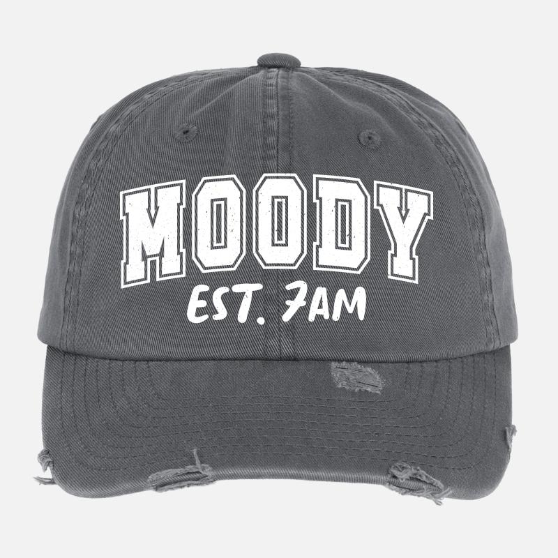 Moody Est. 7h Typer Tea Moody Casquette vintage effet usé Flexfit