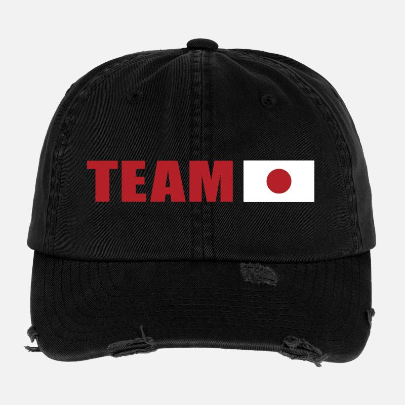 Support Team Japan Flexfit Vintage Destroyed Cap