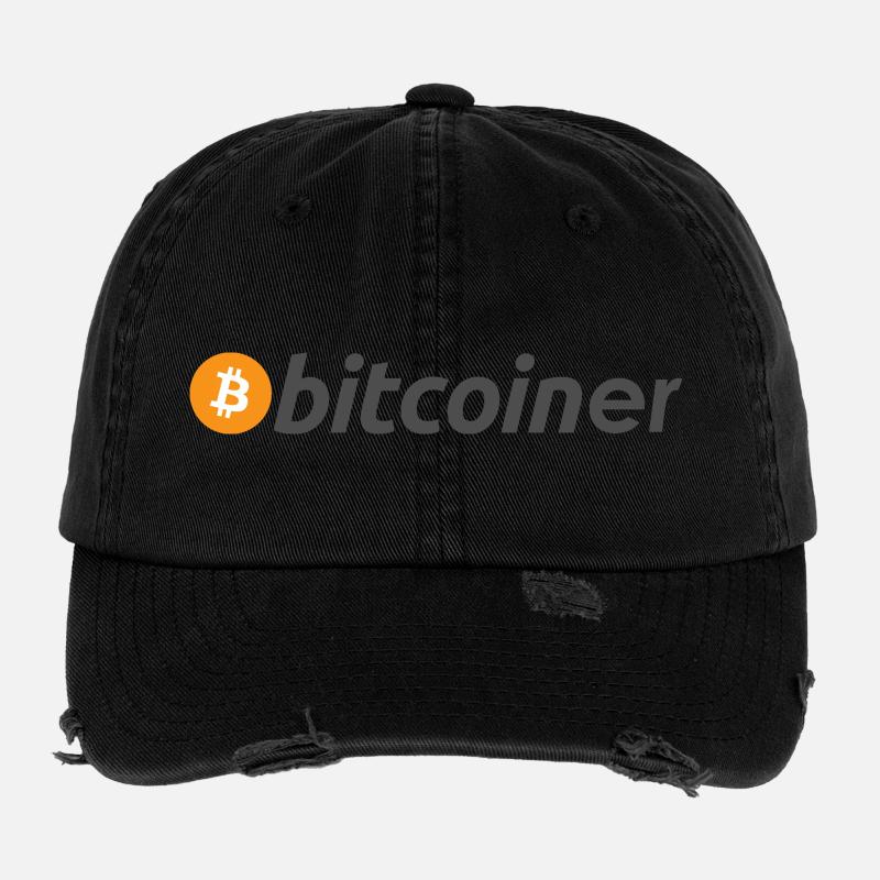 bitcoiner Flexfit Vintage Destroyed Cap
