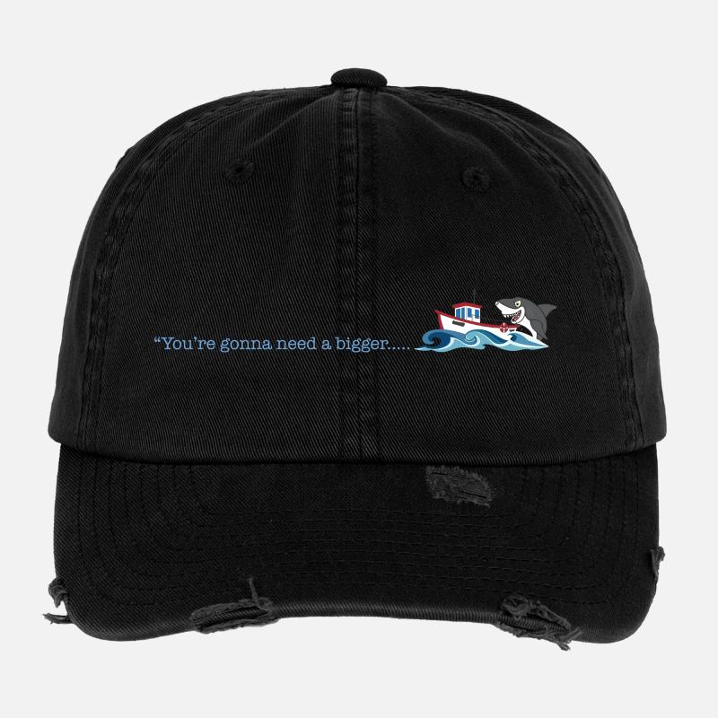 Jaws - Flexfit Vintage Destroyed Cap - black