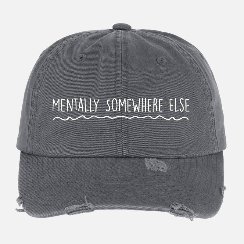 Mentalement Ailleurs Casquette vintage effet usé Flexfit