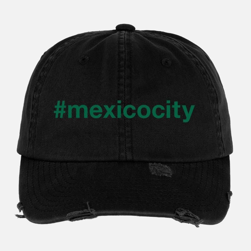 Hashtag de Mexico Casquette vintage effet usé Flexfit