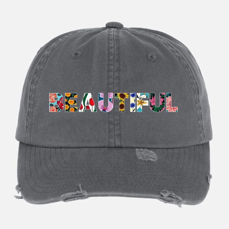 Blooming Beautiful Flexfit Vintage Destroyed Cap