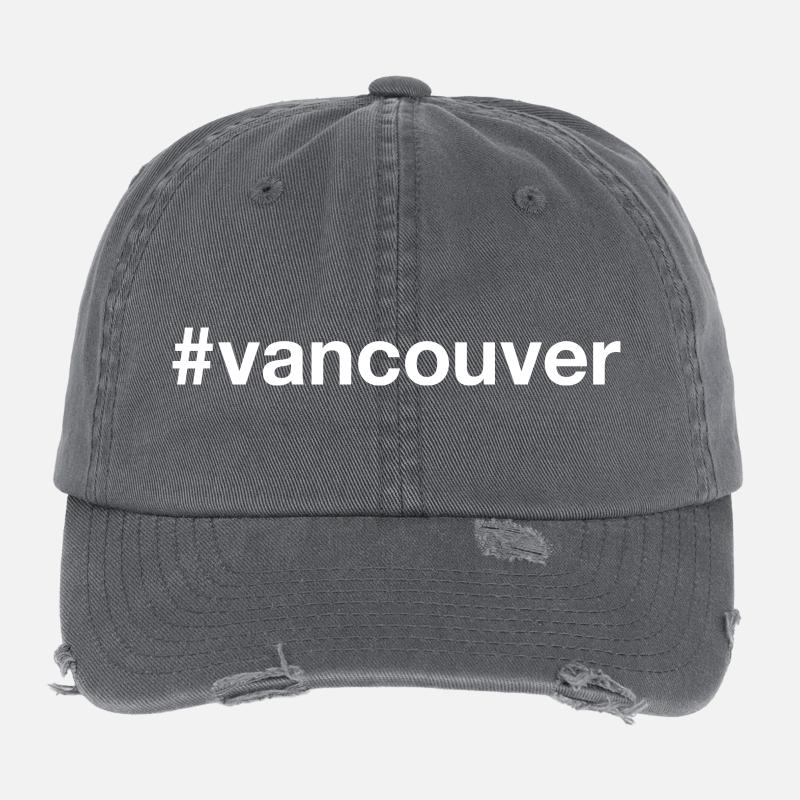 VANCOUVER Canada Kanada Flexfit Vintage Destroyed Cap
