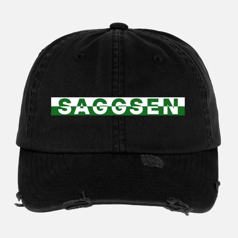Saggsen / Saxe Casquette vintage effet usé Flexfit