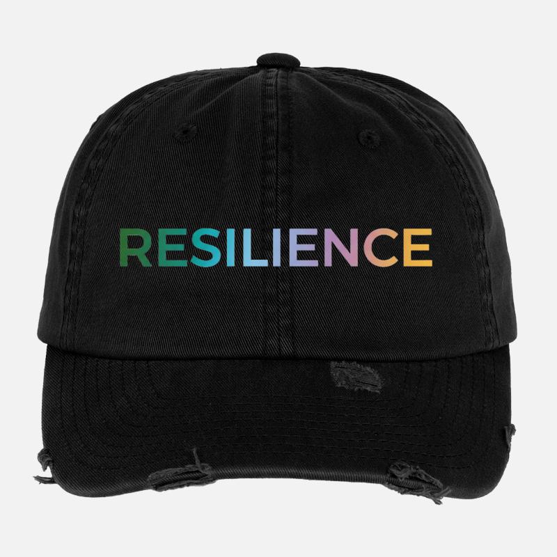 Resilienz Gradient Typo Flexfit Vintage Destroyed Cap