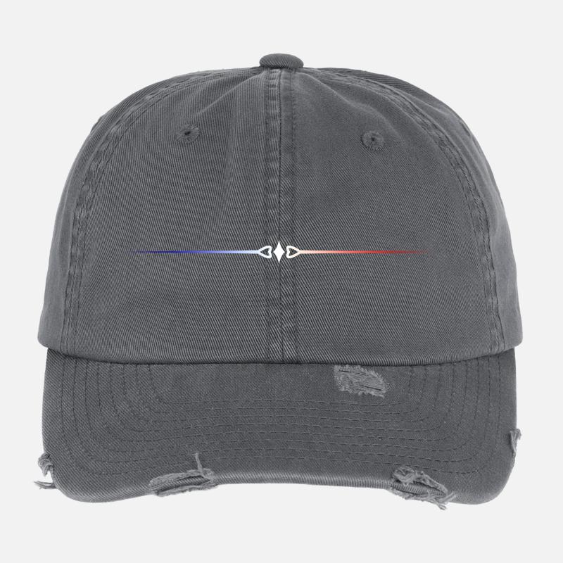 drapeau français Casquette vintage effet usé Flexfit