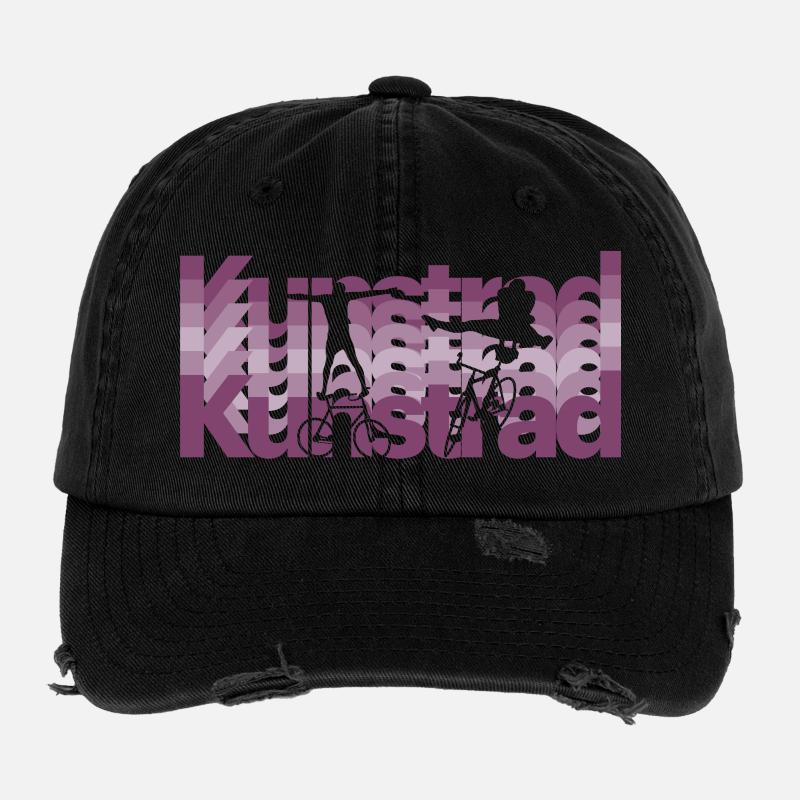 Kunstrad, Kunstradfahren, Hallenradsport Flexfit Vintage Destroyed Cap