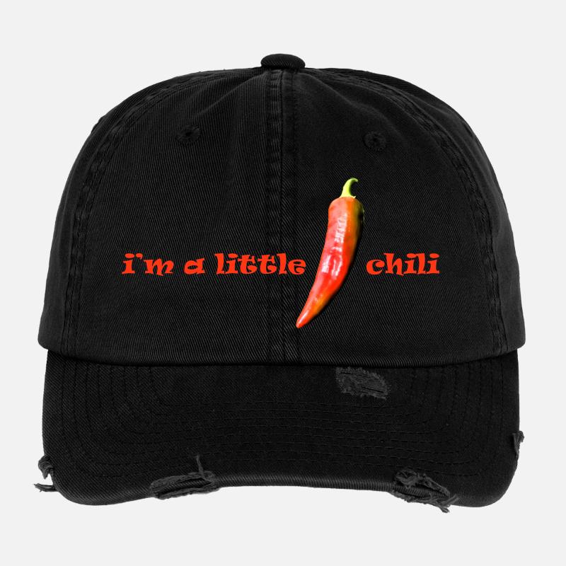 i m a little chili Flexfit Vintage Destroyed Cap