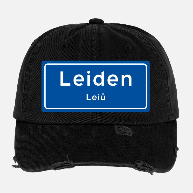 Leiden Ortsschild Flexfit Vintage Destroyed Cap