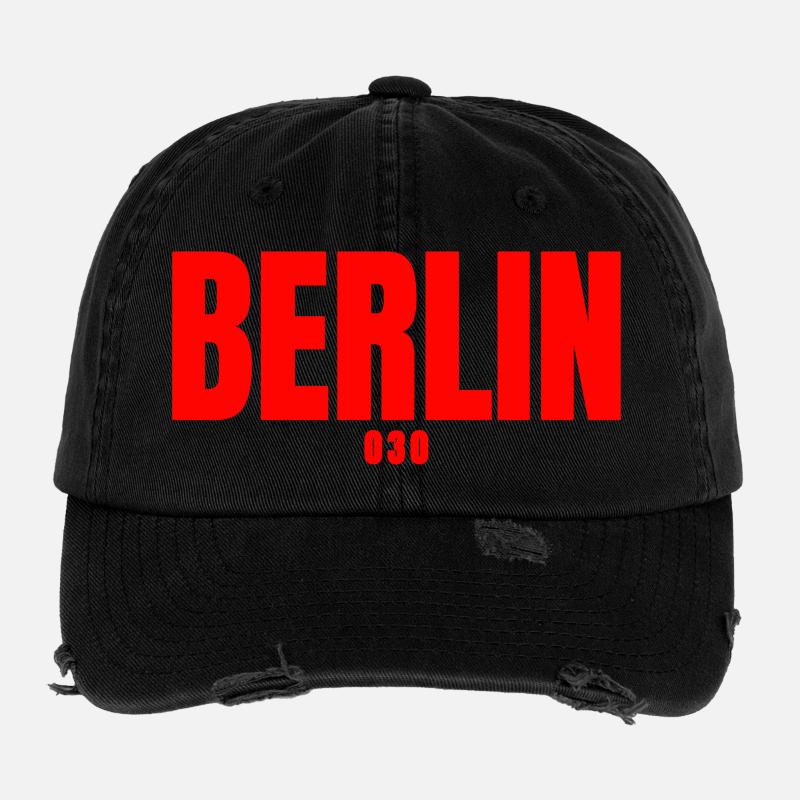 Berlin 030 Flexfit Vintage Destroyed Cap