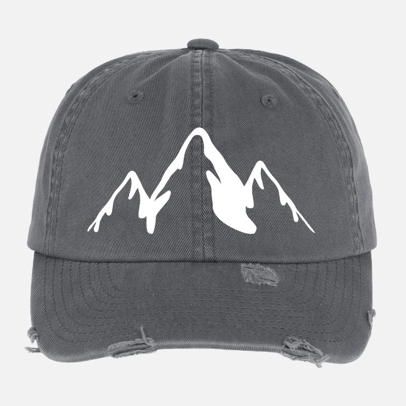 Weiße Berge Flexfit Vintage Destroyed Cap