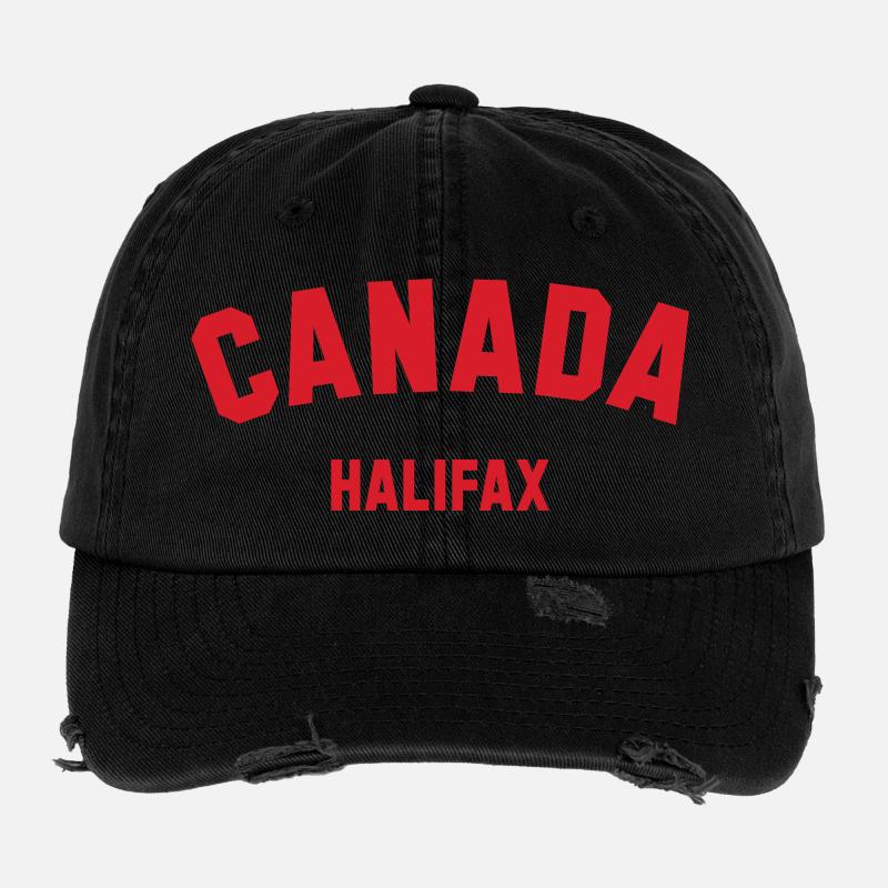 HALIFAX Canada Flexfit Vintage Destroyed Cap