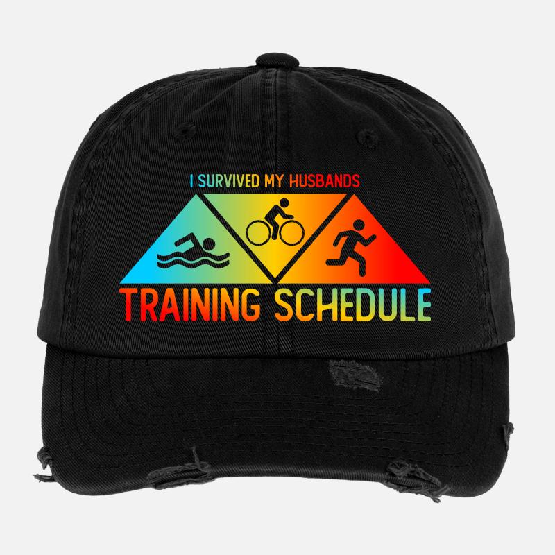 Triathlon-Anzug - Triathlet im Training Flexfit Vintage Destroyed Cap