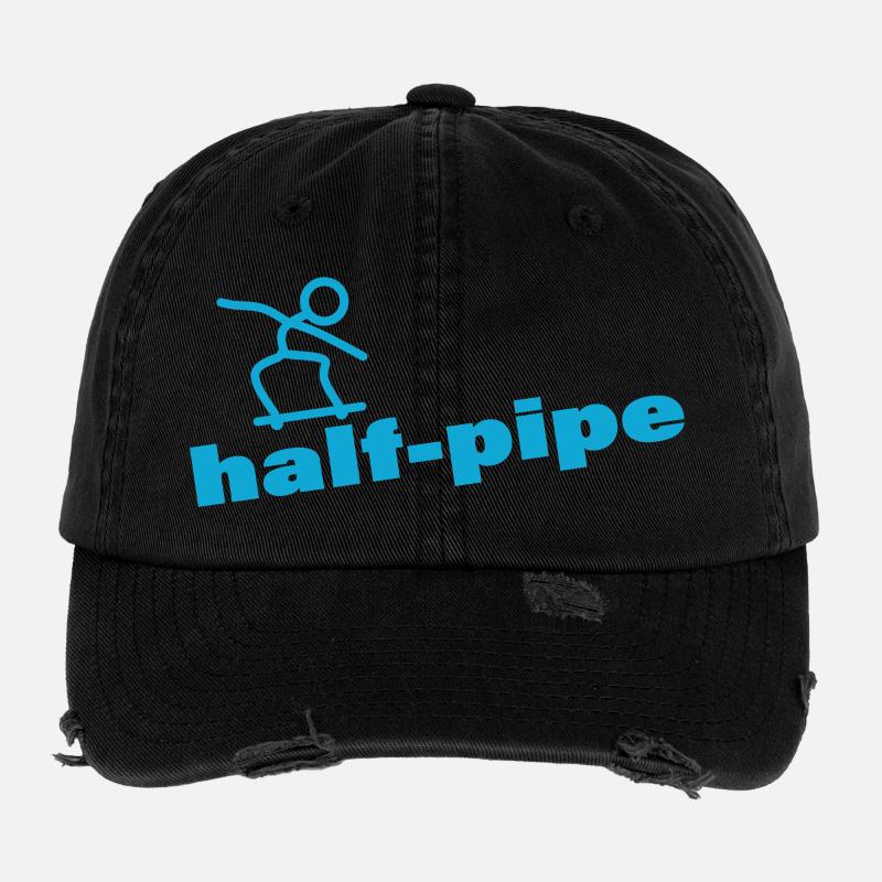 HALF-PIPE Flexfit Vintage Destroyed Cap