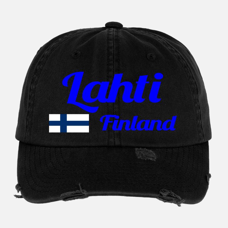 Lahti Finland- Stylish prints Flexfit Vintage Destroyed Cap