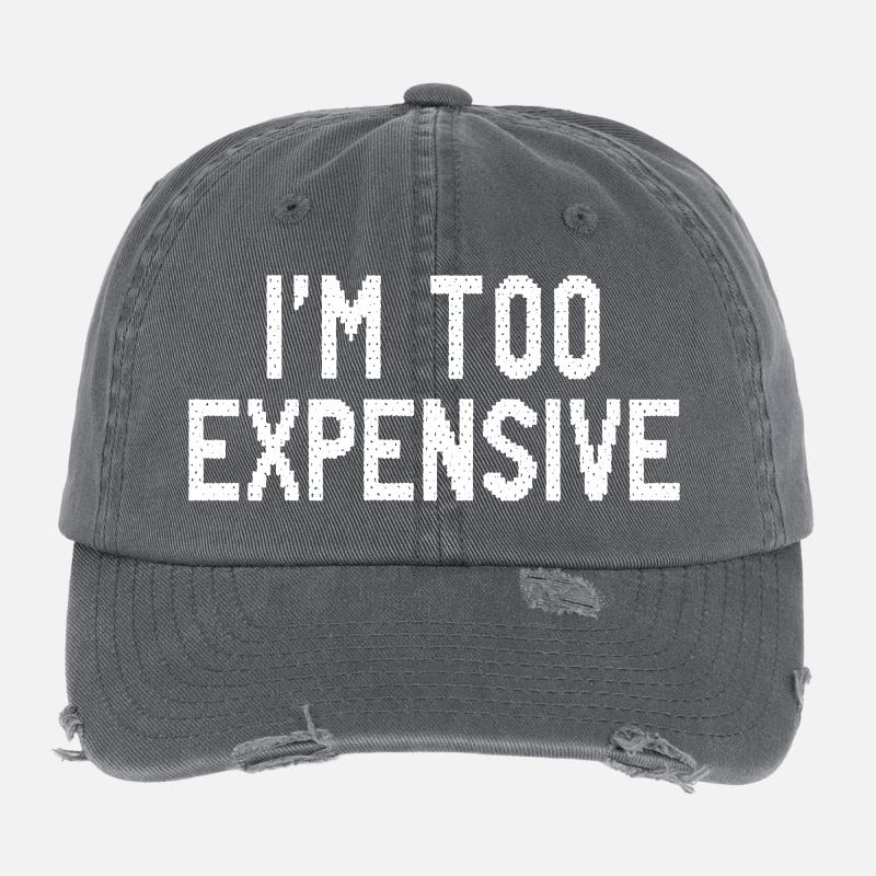 I’m Too Expensive Flexfit Vintage Destroyed Cap