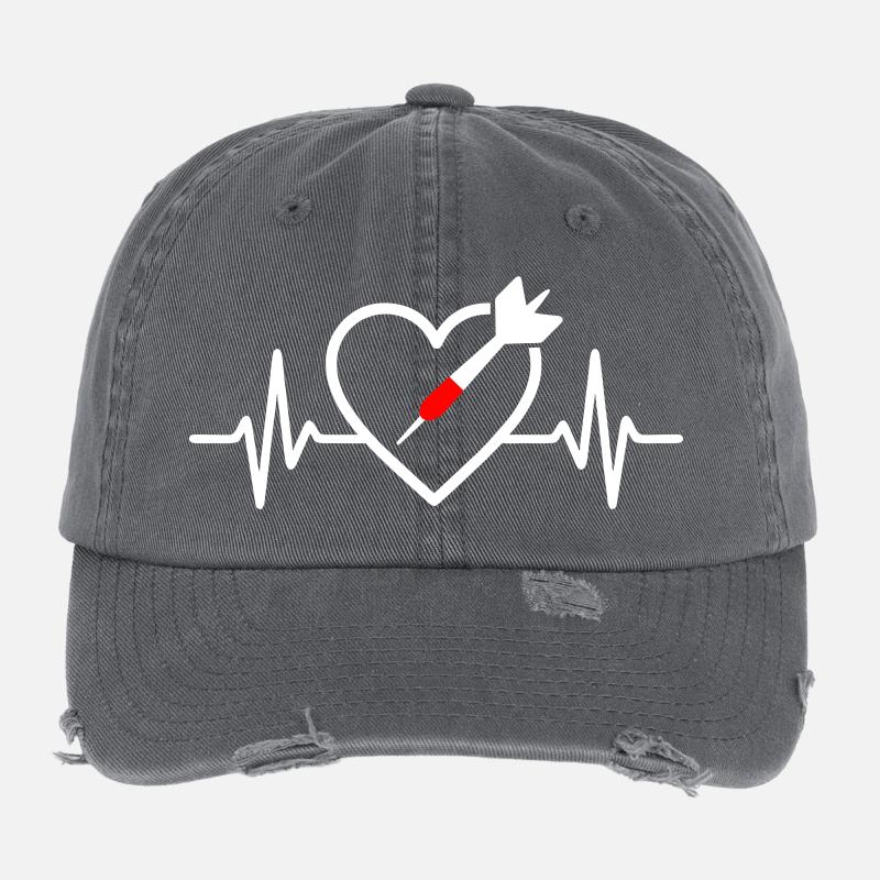 Heart Darts – Passion Precision Flexfit Vintage Destroyed Cap