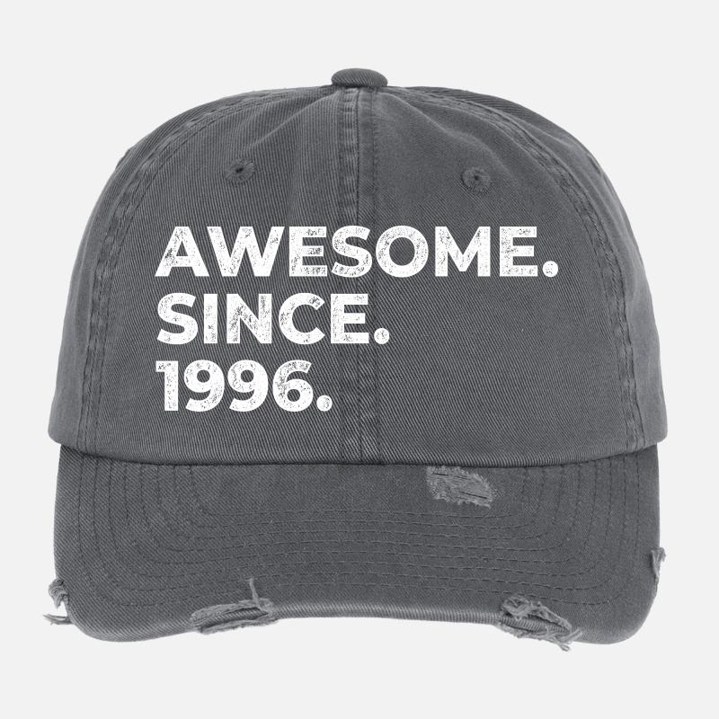 Awesome since 1996 | Birthday | Gift Flexfit Vintage Destroyed Cap