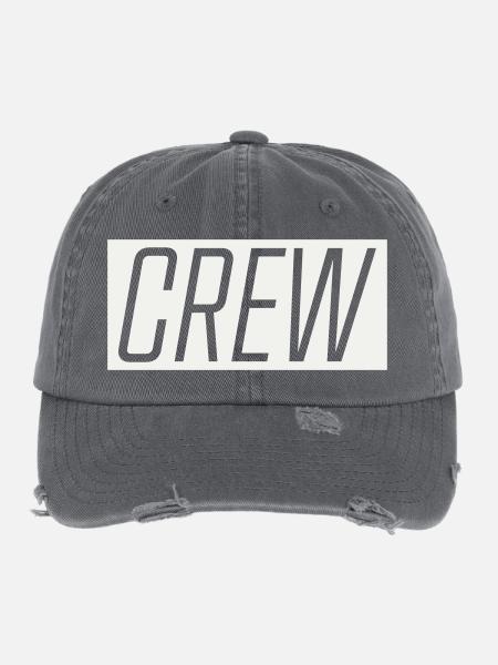 Équipage - Casquette vintage effet usé Flexfit - charbon - Devant