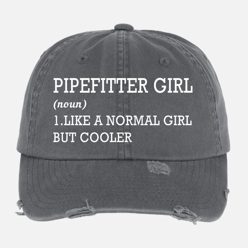 Industrial Locksmith Pipe Flexfit Vintage Destroyed Cap