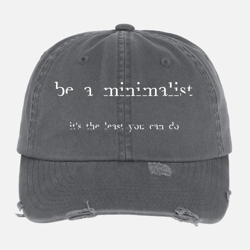 Sois-Minimaliste-Whi Casquette vintage effet usé Flexfit