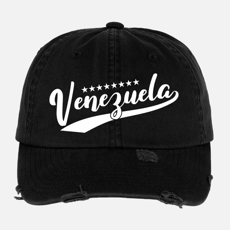 Venezuela - Flexfit Vintage Destroyed Cap - black
